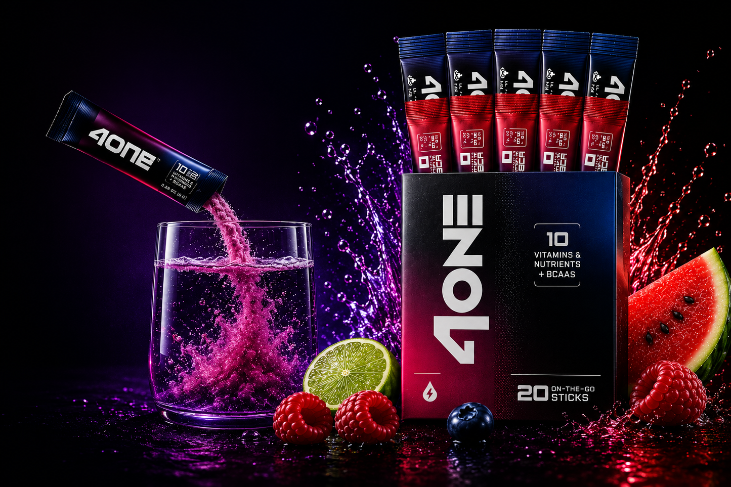 4ONE Hydration Powder + Electrolytes with BCAAs